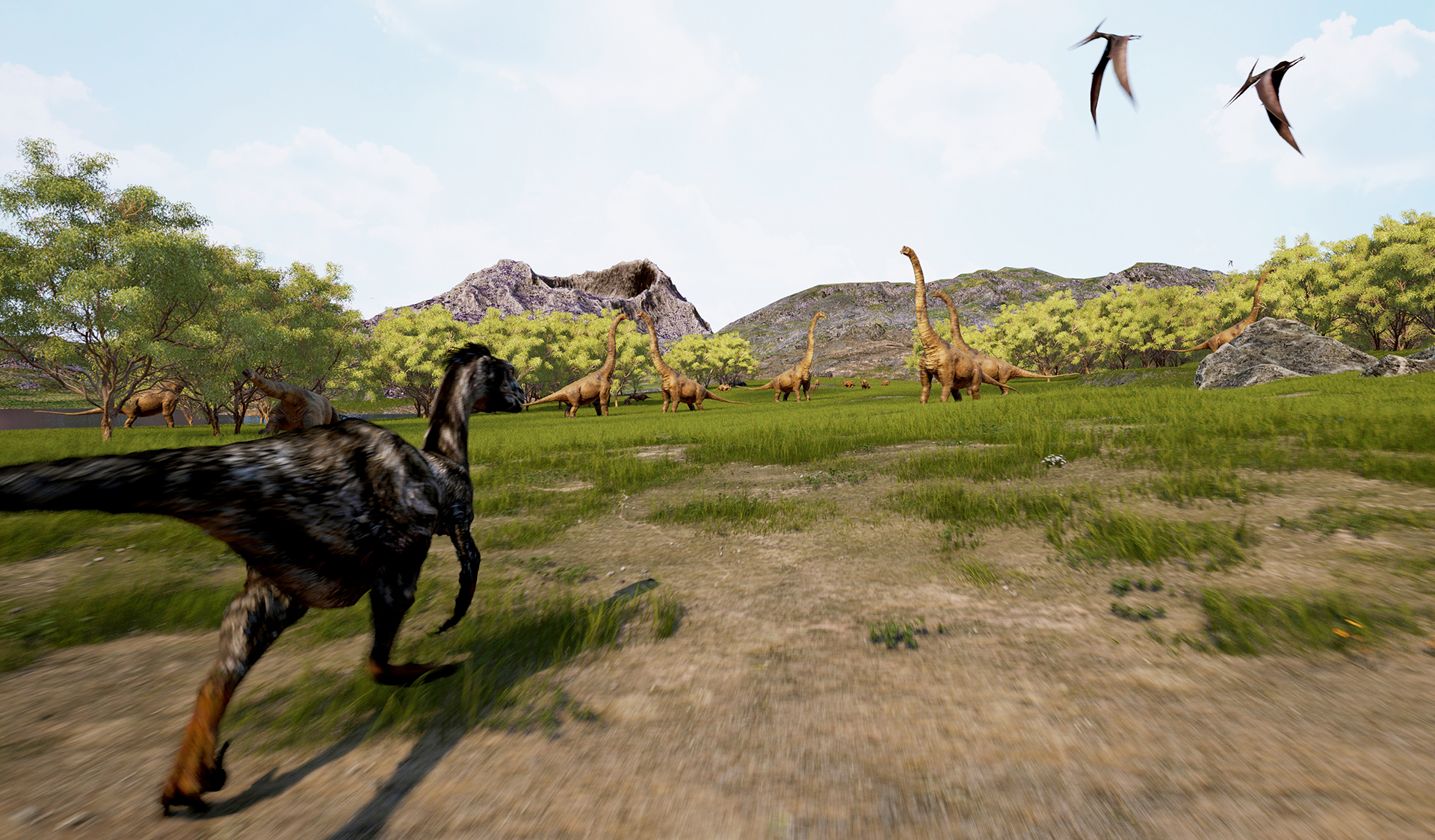 ジュラ紀の恐竜イメージ